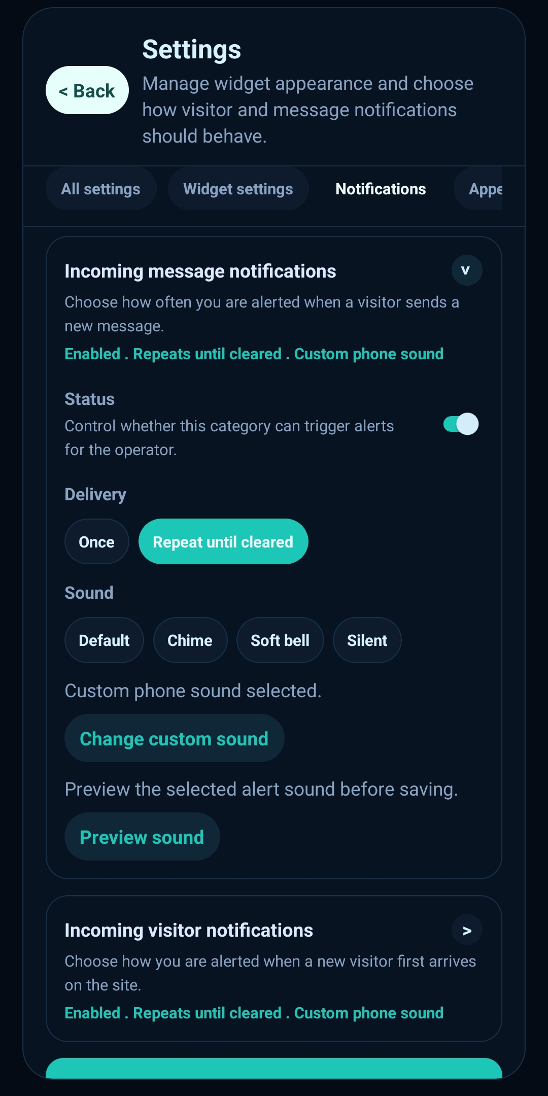 WebVeloxChat app preview 3