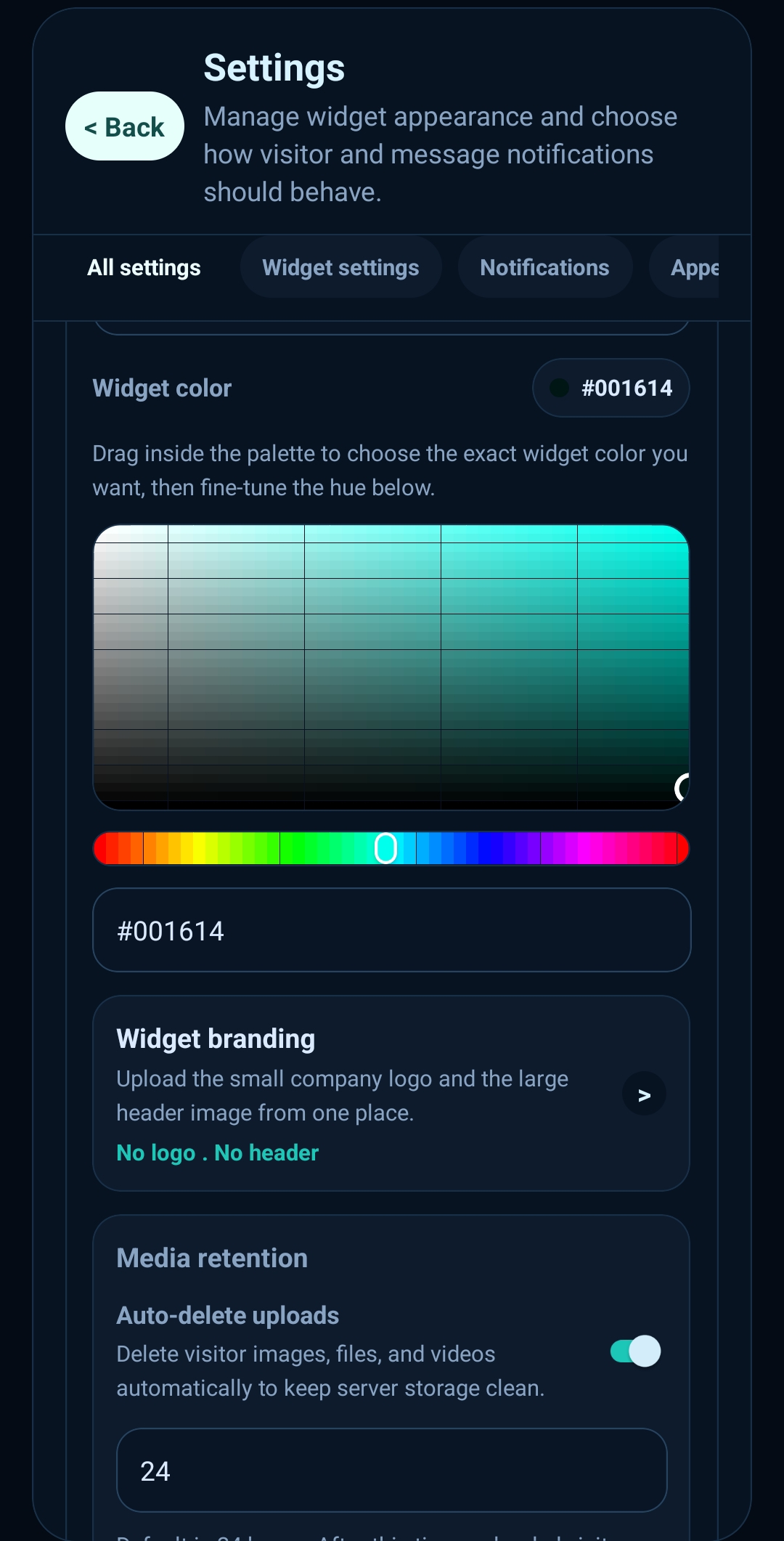 WebVeloxChat app preview 4